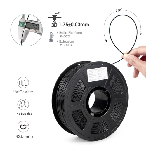 iSANMATE Carbon Fiber ASA Filament 1.75mm,UV/Rain/Heat Resistant Tough 3D Printer Filament, ASA CF Perfect for Outdoor Functional Parts, Dimensional Accuracy +/- 0.02mm, 1kg Spool (2.2lbs) - Image 2