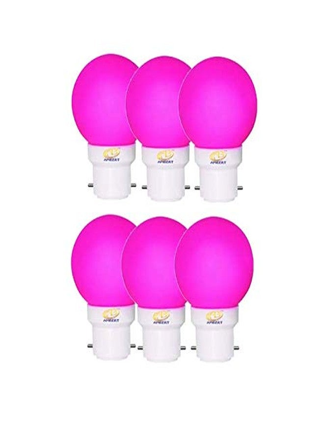 ambert مصباح ليلي LED من أمبرت، 0.5 واط، لون وردي، عبوة من 6 قطع - Image 1