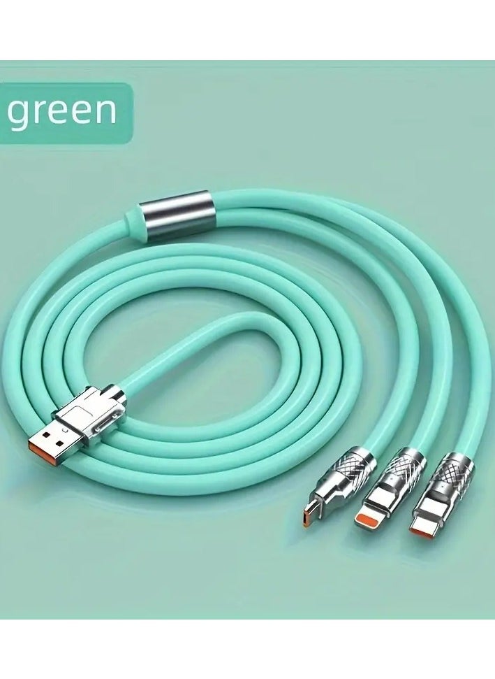 Home Clearance Sale Multi-Charging Cable 3-In-1 Type-C Data Ultra-Fast Charging Cable For Iphone/Type-C/Samsung/Xiaomi And More MFI Certificate 
