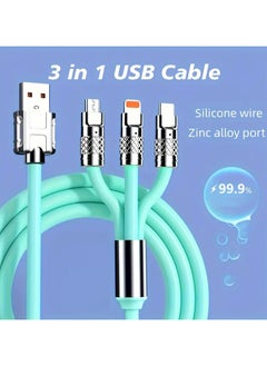 Home Clearance Sale Multi-Charging Cable 3-In-1 Type-C Data Ultra-Fast Charging Cable For Iphone/Type-C/Samsung/Xiaomi And More MFI Certificate  - Image 2