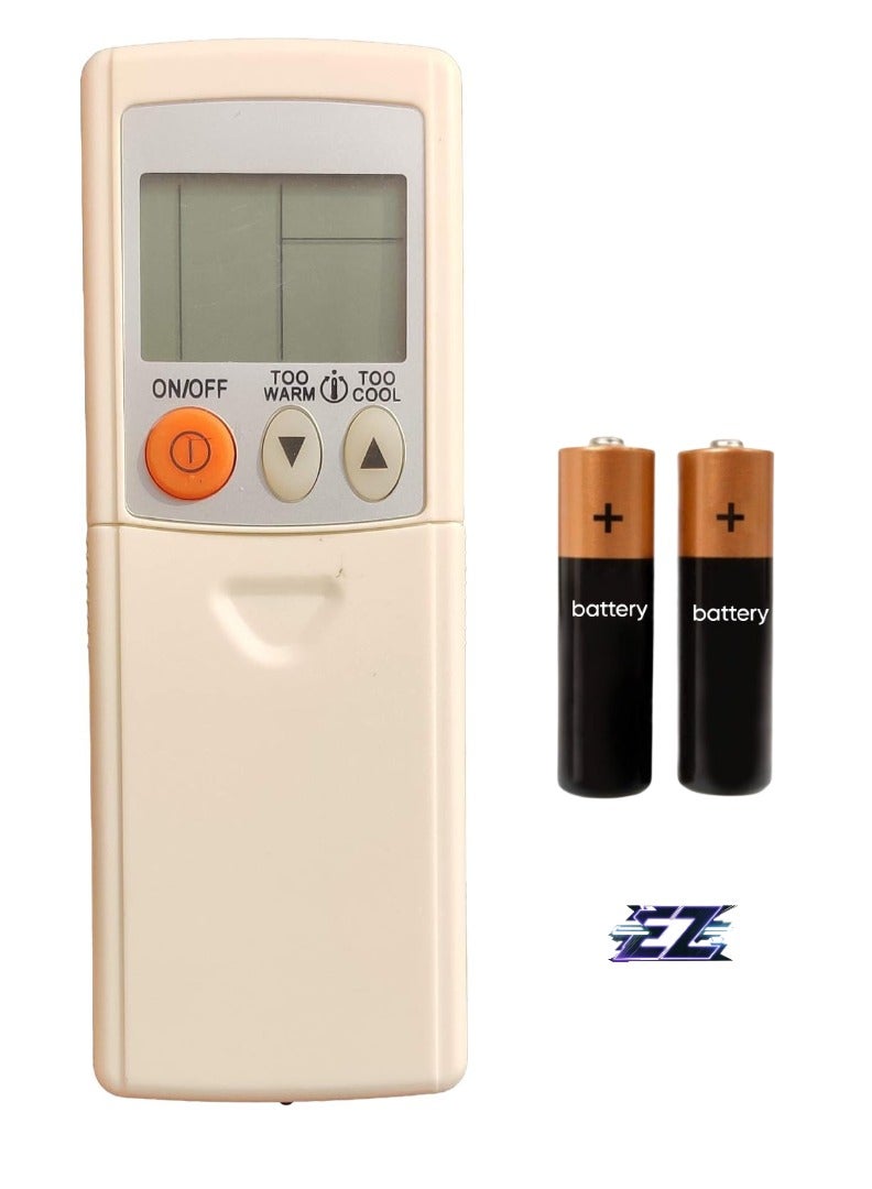 ELTRAZONE جهاز تحكم عن بعد لمكيف الهواء متوافق مع مكيفات ميتسوبيشي المنفصلة/الشباك [AC-56A] – البطارية مشمولة - Image 1