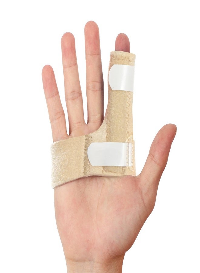 Promifun Finger Braces, Trigger Finger Splints for Straightening, Mallet Finger and Broken Finger, Finger Straighteners Provide Support and Relieve Pain - Khaki - Image 1