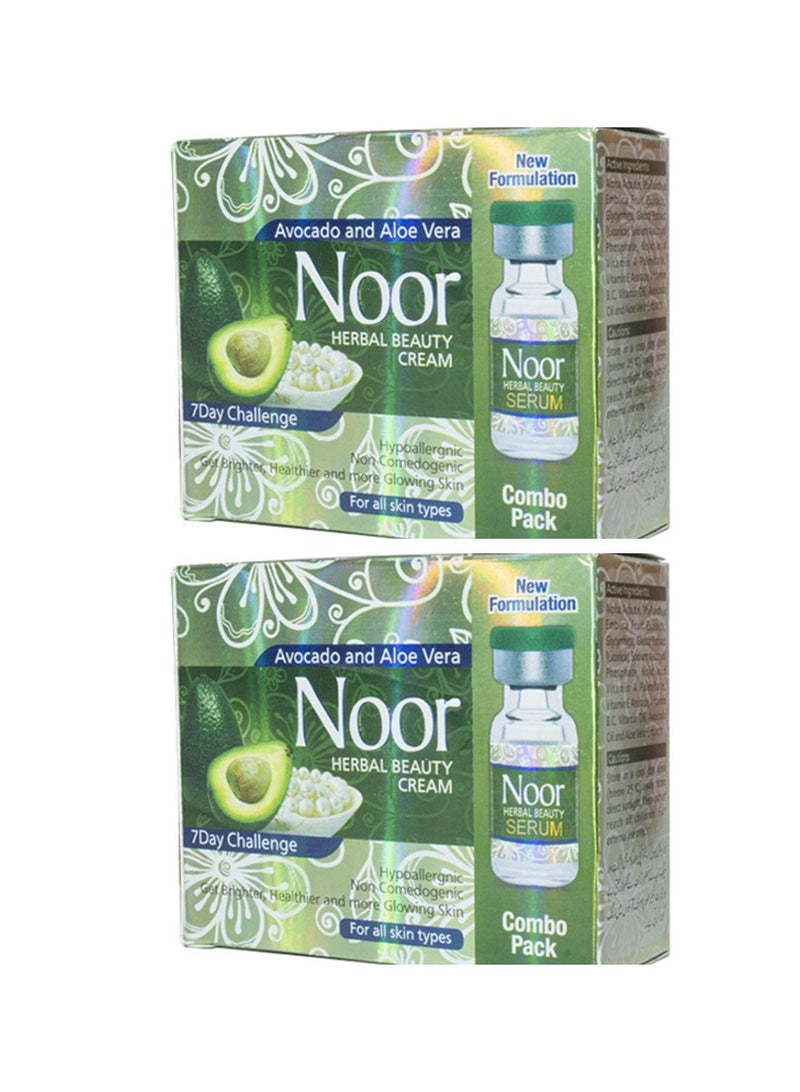 Herbal Beauty Cream with Serum Set Cream 20 g and Oil 5 ml 2 pcs