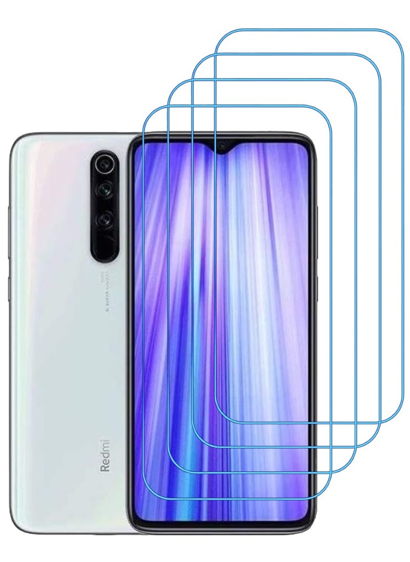 ACLIX 4 Pieces Antistatic ESD Dustproof Premium Quality High Definition Clear Tempered Glass Screen Protector Designed For Xiaomi Redmi Note 8 Pro - Image 1