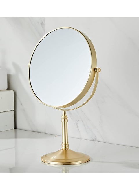8 Inches Round Double Sided Mirror Bathroom Tabletop Magnifying Mirrors 1x/5x Magnification