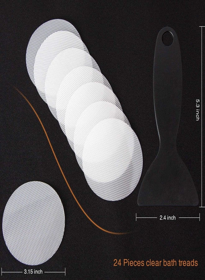 Secopad 24 PCS Original Non-Slip Bathtub Stickers, Safety Bathroom Tubs Showers Treads Adhesive Decals Scraper - Image 3