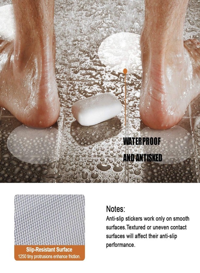 Secopad 24 PCS Original Non-Slip Bathtub Stickers, Safety Bathroom Tubs Showers Treads Adhesive Decals Scraper - Image 5