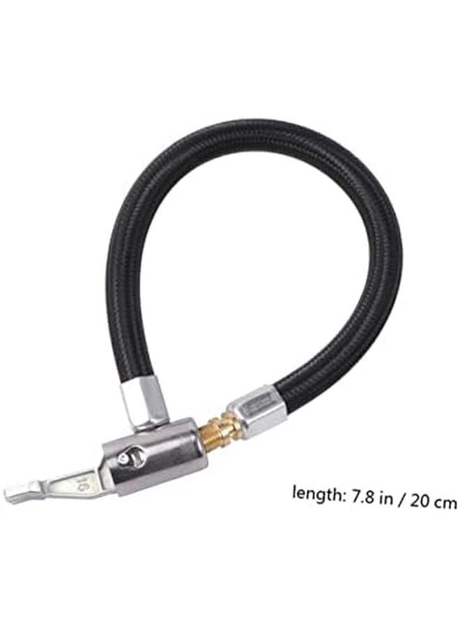 أسود 2 قطعة قفل هواء تشاك مع محول للدراجة دراجة نارية سيارة إطار نفخ سريع - Image 5