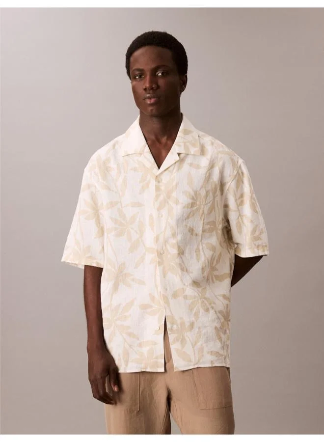 Linen Cotton Short Sleeve Shirt