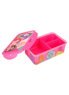 Disney Rectangular Food Container with Removable Compartments 1190 ml Food Box with Disney Princess Bright and Bold BPA Free Leak Proof Lunch Box for Kids  - Image 3