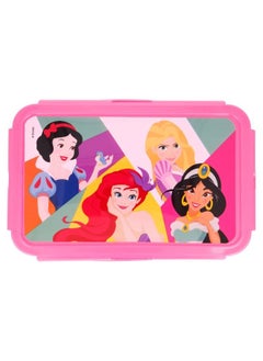 Disney Rectangular Food Container with Removable Compartments 1190 ml Food Box with Disney Princess Bright and Bold BPA Free Leak Proof Lunch Box for Kids  - Image 2