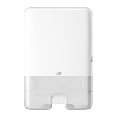 Tork Xpress Multifold Hand Towel Dispenser White H2, Slim, One-at-a-Time Dispensing, Elevation Design, 553020 - Image 1