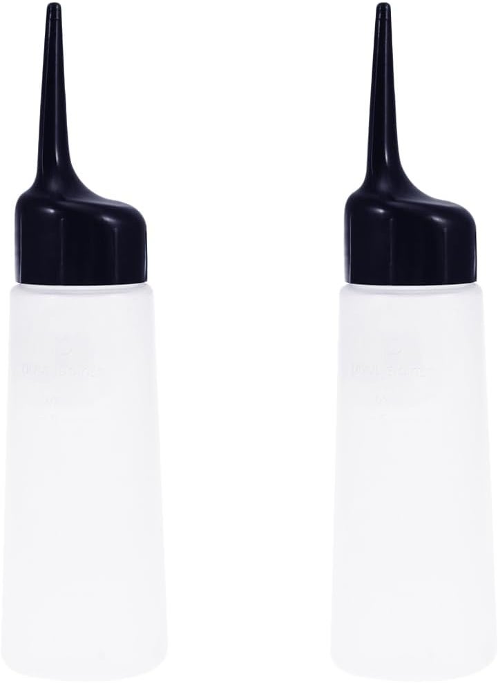 HEALLILY HEALLILY 2pcs Plastic Hair Salon Large Capacity Hairdressing Cleaning Tool Refillable Container Spray Shampoo Bottle Pot for Salon Shop Home(White) 