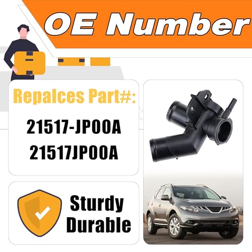 LEVANLIGHT 21517JP00A Engine Upper Coolant Filler Neck Sub Radiator Filler Pipe Compatible with Nissan Quest 20112017 Murano 20092014 - Image 3