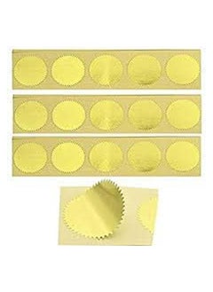 Generic Circular sticker, a set of 300 pieces of gold foil stickers for certificate paper, 5 cm, in gold color, Up to Date printing Egypt  - Image 3