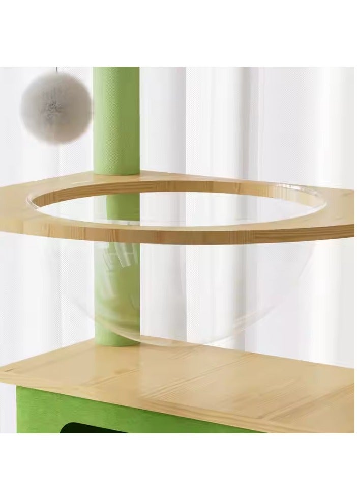 Cat Tree Cat Tower Kitten Condo House with Scratching Posts Cat Climbing Tree with Cat House Five-layer Cat Furniture 137 cm for Large Cat Pet tree Cat Bed easy to Assembly - Image 2