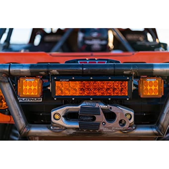RIGID Industries 110223ESeries 10 Inch Spot Beam With Amber Pro Lens - Image 3