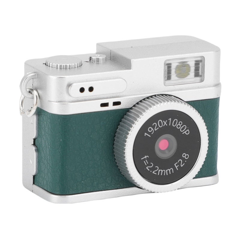 Pocket Digital Camera 0.96 Inch Green 1080P Full HD Video Recording - Built-In LED Light 2MP Retro Camera for Travel Vlogging Photographers - Image 4