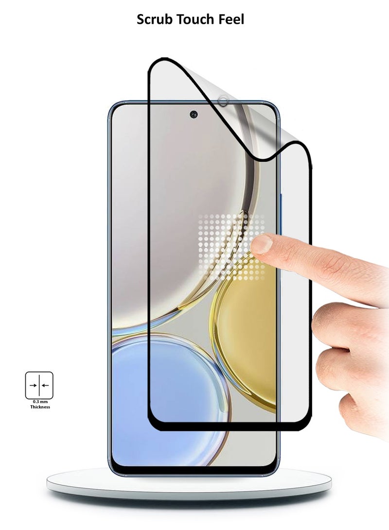 Wtech Nano Ceramic Full Glue Full Cover Matte Flexible Screen Protector For Honor X9 4G / 5G 2022 Clear/Black - Image 2