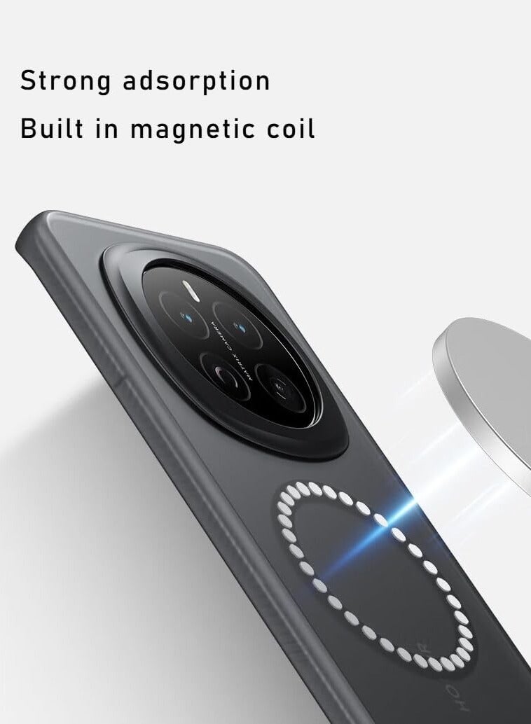 general Frosted case compatible with Honor Magic 7 Pro, built-in magnetic suction, built-in airbags on all corners, Honor Magic 7 Pro Shock and Drop Protective Case - Image 2
