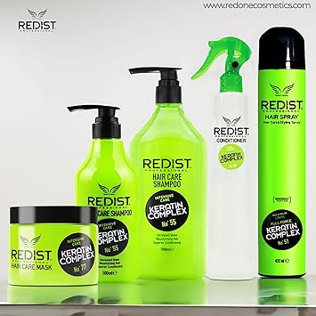 REDIST شامبو ريدست كيراتين كومبلكس للعناية بالشعر 500 مل يصلح يقوي ويعطي لمعة يقلل من قشرة الرأس برائحة زهرية - Image 4