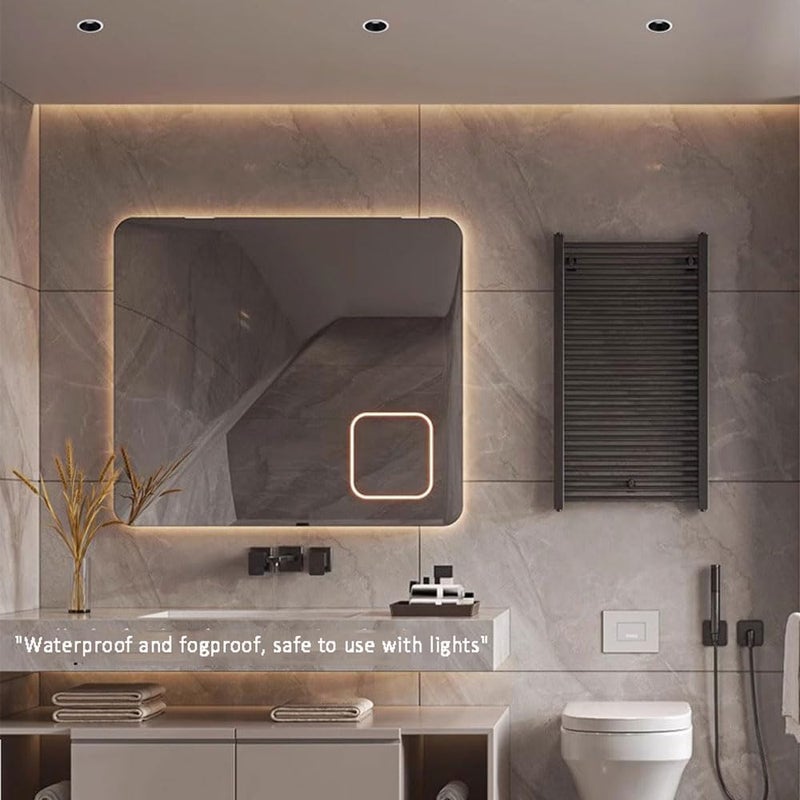 مصباح LED غائر بحجم 3.3 بوصة بقدرة 7 واط/10 واط، مقاوم للماء بمعيار IP65، مصباح دش مقاوم للماء، سبوت لايت سقف فائق النحافة بجسم ألومنيوم مع مؤشر تجسيد لوني 95 للحمام وغرفة النوم والممر (3000K-B10W) - Image 5