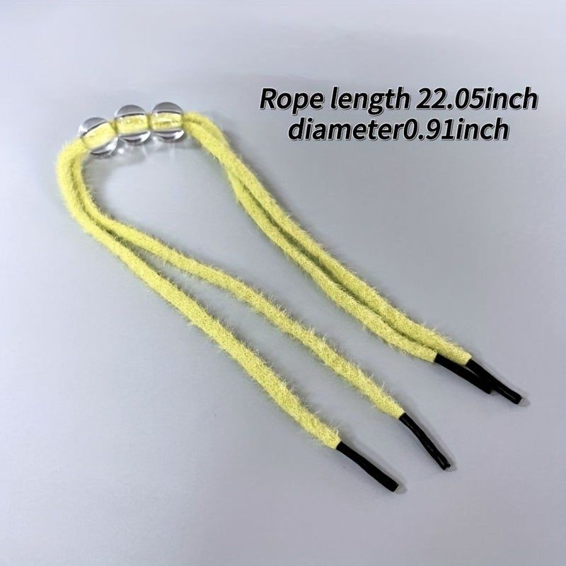 Magic Rope Toy Set 2 Yellow Ropes 3 Beads Novelty Close Up Props - Image 1