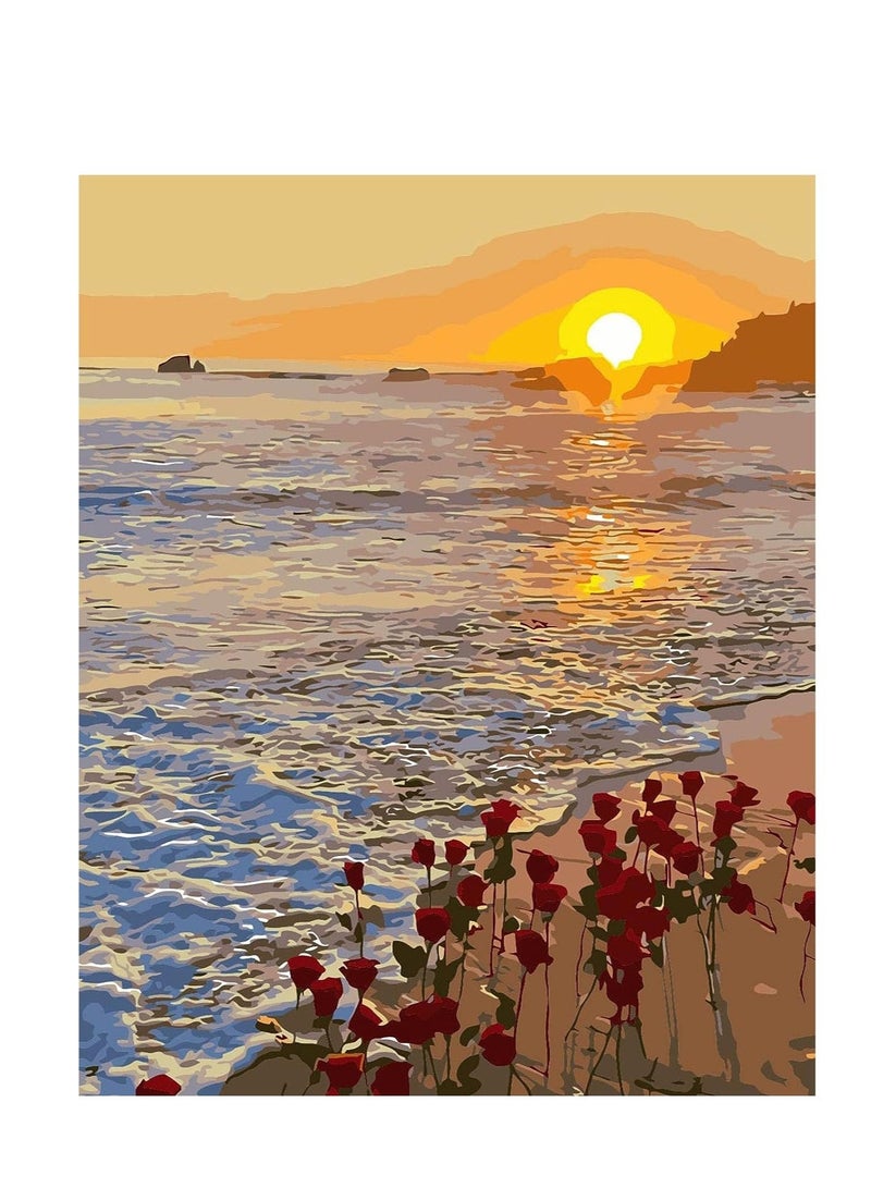 Captaintech Creative Canvas Painting Set for All Ages - Unleash Your Inner Artist with DIY Paint by Number Kits - Express Yourself Through Number Painting - Number Painting for Adults - Frameless 16x20 inch - Image 1