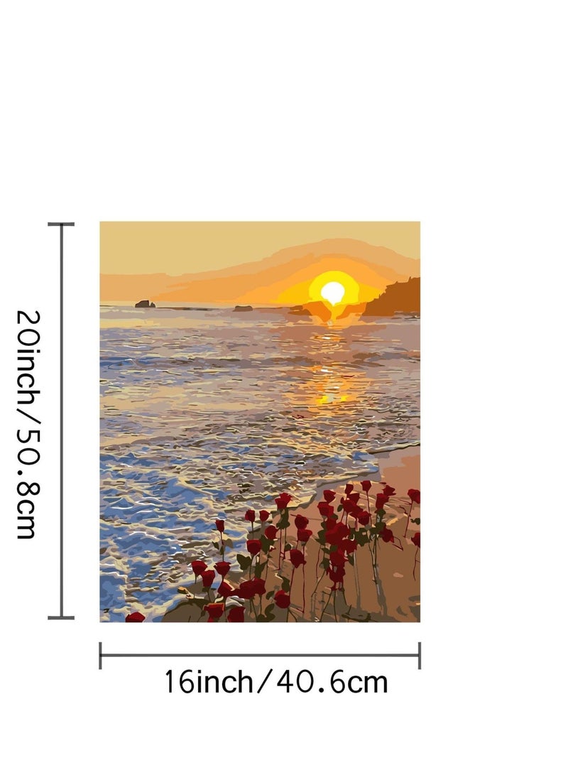 Captaintech Creative Canvas Painting Set for All Ages - Unleash Your Inner Artist with DIY Paint by Number Kits - Express Yourself Through Number Painting - Number Painting for Adults - Frameless 16x20 inch - Image 2