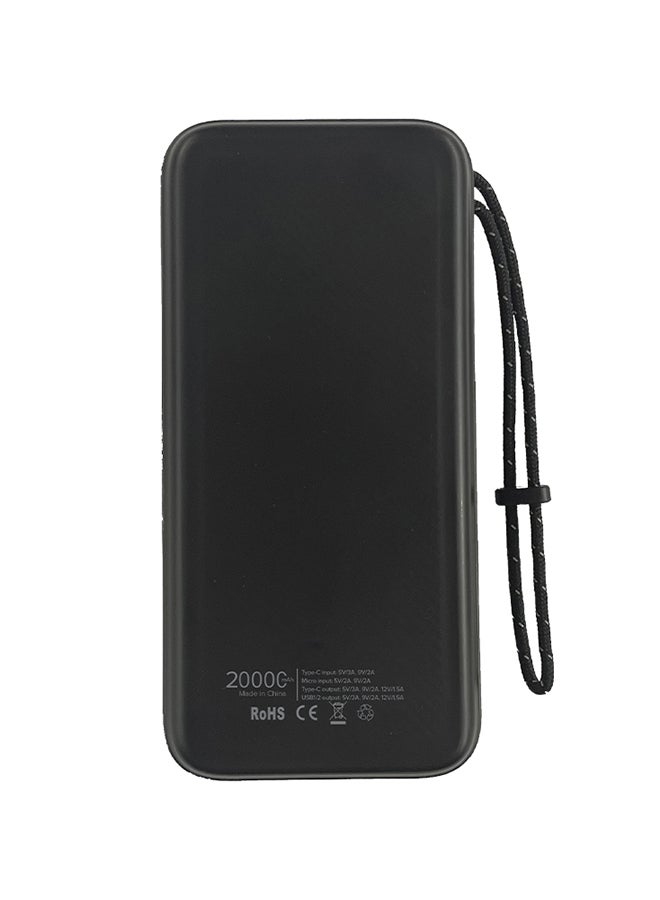 MYCANDY 20000 mAh Powerbank With Pd 18W Type C With Dual Usb Black - Image 3
