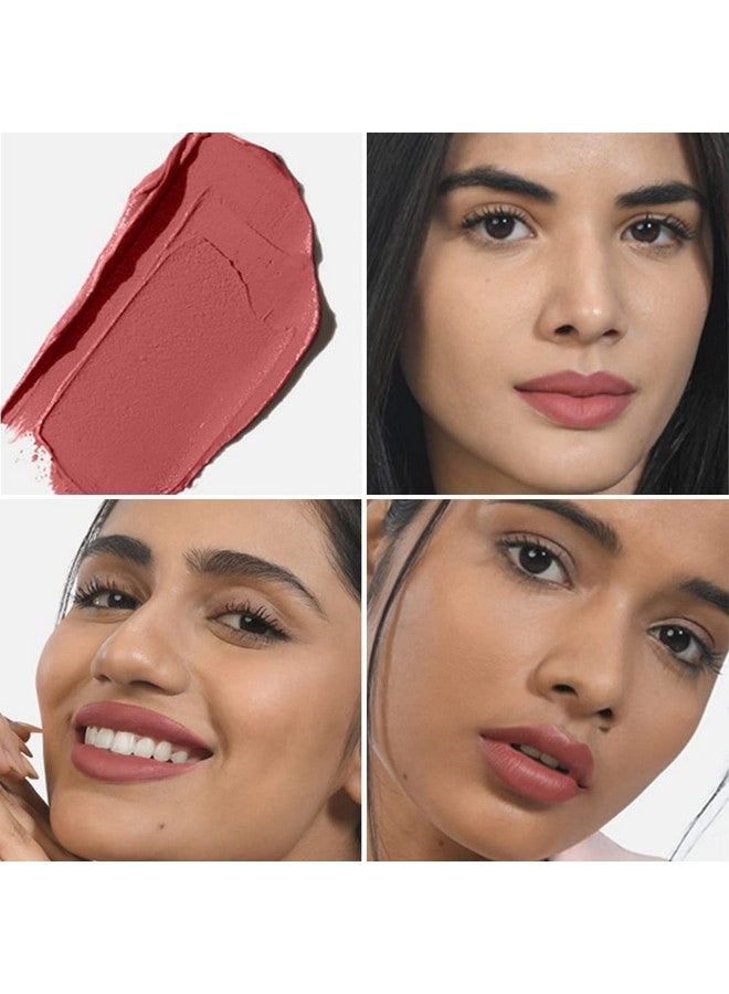 KIRO Lush Moist Matte Lipstick Lotus Dew (Light Pink Nude), 4.2 Gm, Smudgeproof, Long Lasting, Matte Lip Stick, Vegan, No Paraben, Jojoba Oil, Cocoa Butter, Non Toxic Lipstick For Intense Pigmentation - Image 3