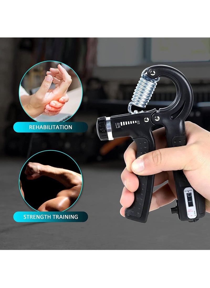 Rock Pow 3PCS Hand Grip Strengthener, Adjustable Finger Exerciser and Finger Stretcher Grip Strength Trainer Finger Resistance Band, Finger Flexion Extension Training Relieve Wrist & Thumb Pain (3 PCS)  - Image 5