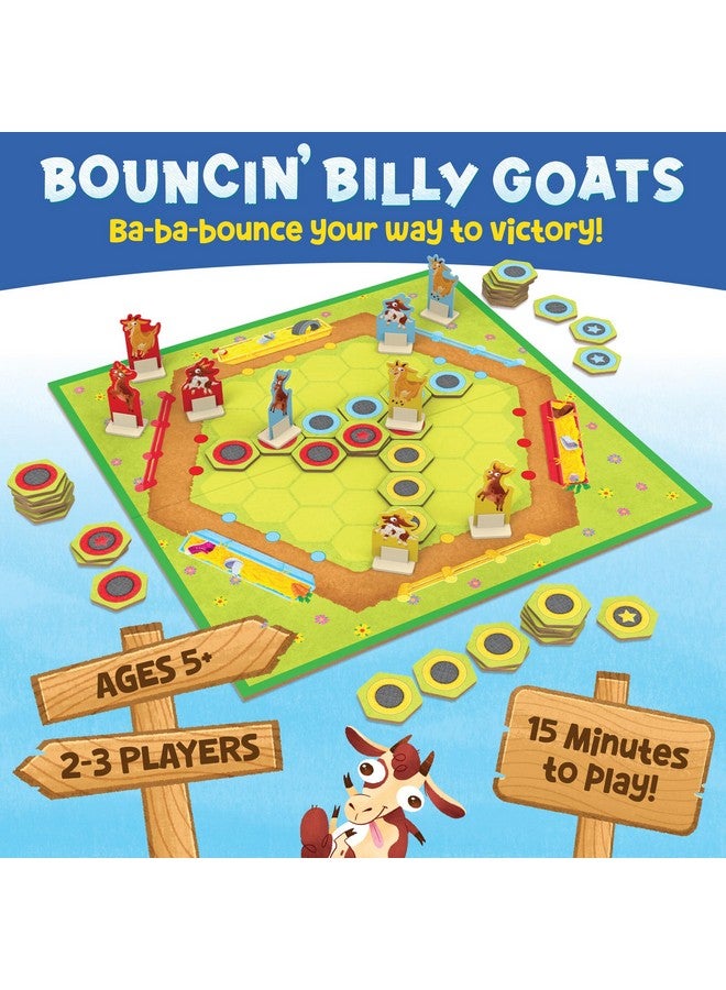 Peaceable Kingdom Bouncin’ Billy Goats Family Board Game - Practice Strategy with Family Games for Kids and Adults - Image 2
