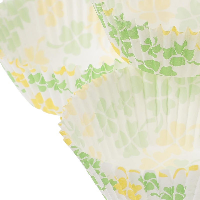 Clover Pattern Paper Muffin Liners 100 Pcs Oil Resistant Baking Cups For Wedding Party - Image 5