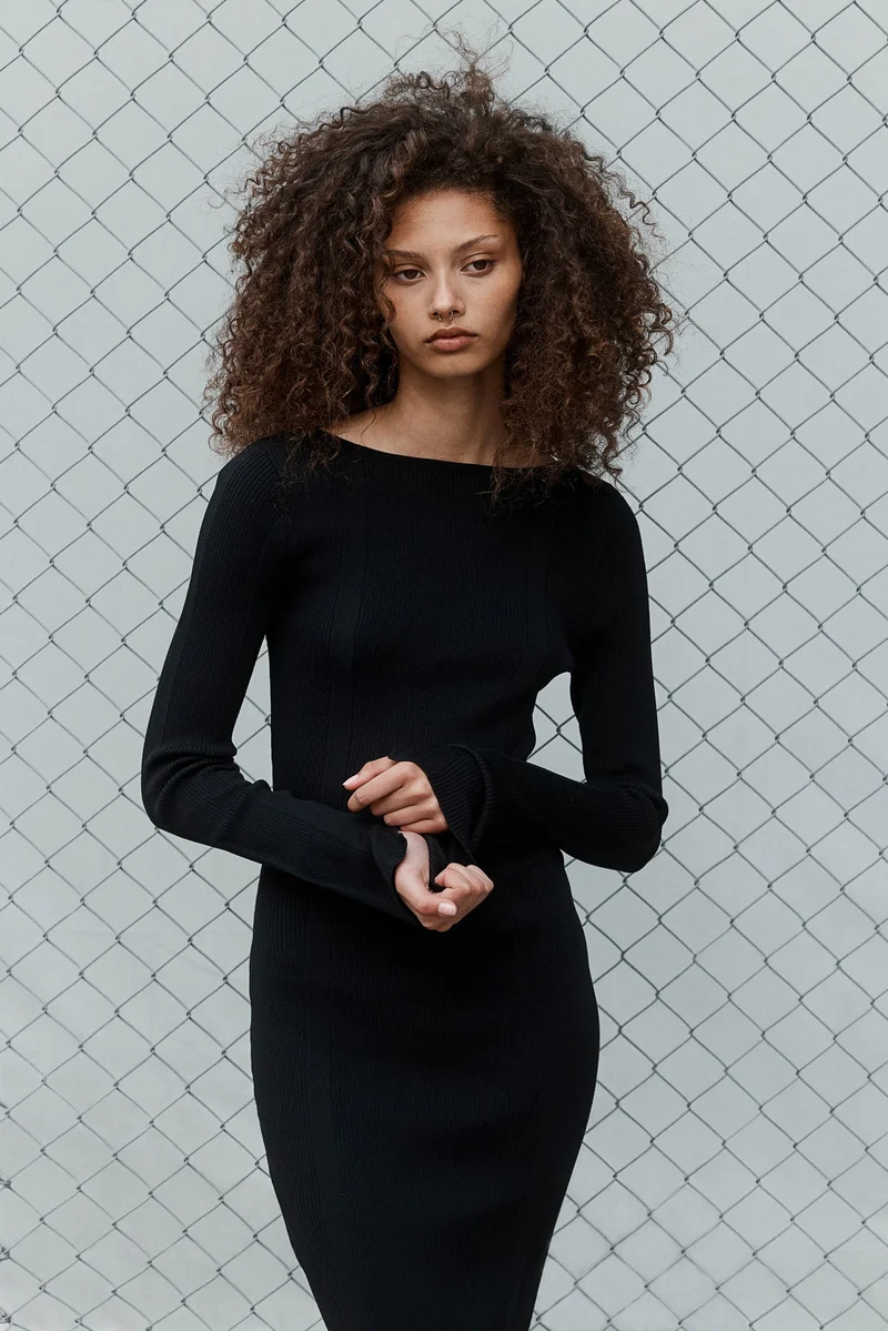 H&M Ribbed Knit Dress