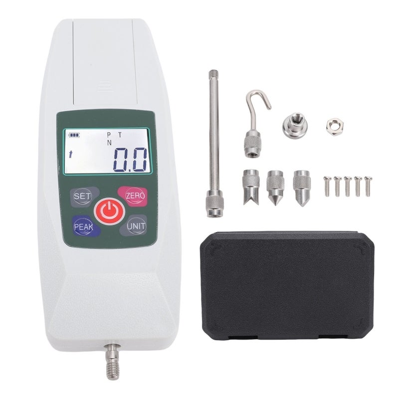 Digital Force Gauge 500N 50kg 110Lb 1800oz High Accuracy - 3 Measurement Modes Peak Hold Function Digital Push Pull Dynamometer for Industrial Testing - Image 1
