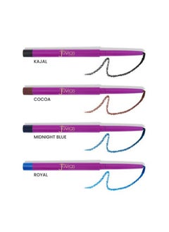 Juvia's Place Nubian Pencil Liner Mechanical Pencil Liner Long Lasting Pencil Liner Makeup Blendable Makeup Pencil Non Sticky Light & Non Sticky Liner Pencil Compact Liner Makeup (Midnight Blue)  - Image 4