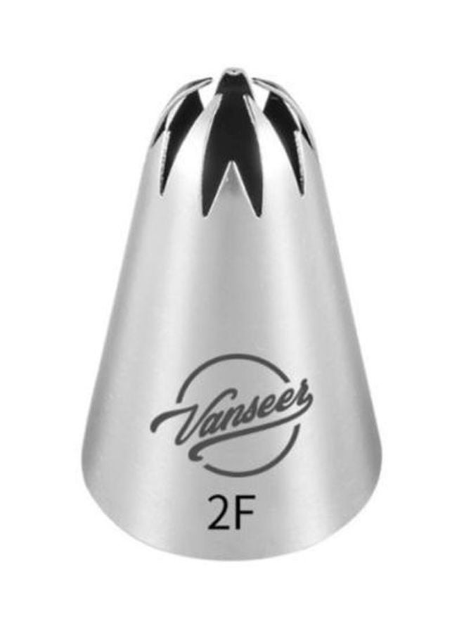 إسكدنيا قمع مع أنبوب لتزيين الكيك فضي 5سم - Image 1