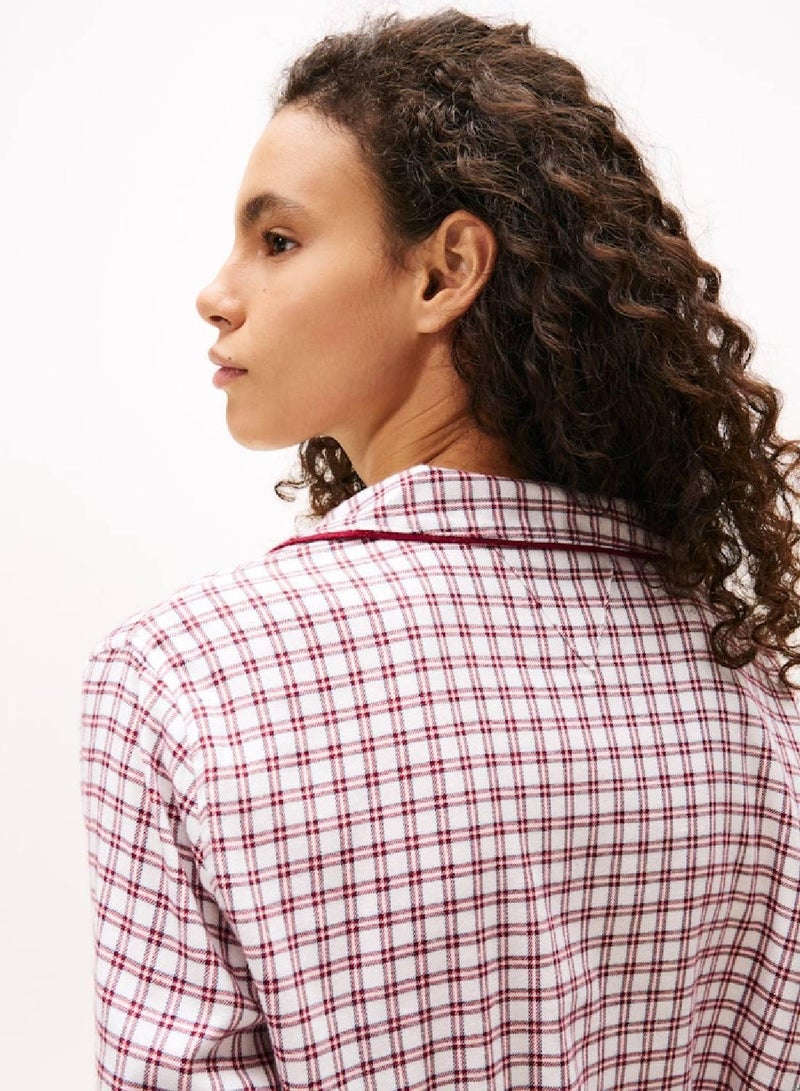 TOMMY HILFIGER Essential Flannel Shirt Nightdress - Image 4