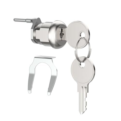 Xinafan HI17345 File Cabinet Lock for Hirsh Industries Replacement with 2 Keys Replaces W601W650 Metal Drawer Lock for Home Office Security Storage Cabinet Keyed Different - Image 1