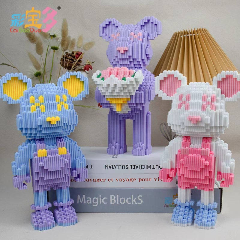 Caibao Many Small Particles Together Puzzle Building Blocks Stall Night Market Shaking Sound Net Red With Boys And Girls Toy Ornaments - Image 2