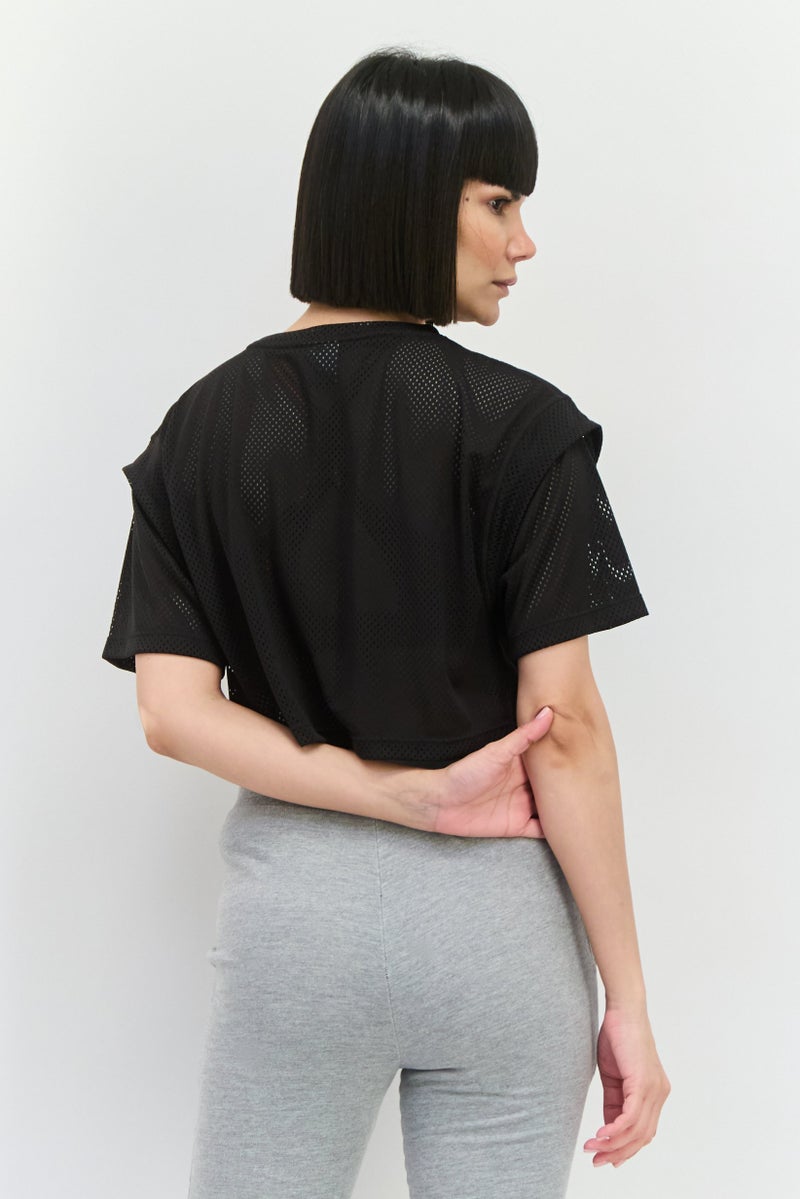 PUMA Women Sportswear Fit Short Sleeve Training Top, Black - Image 2