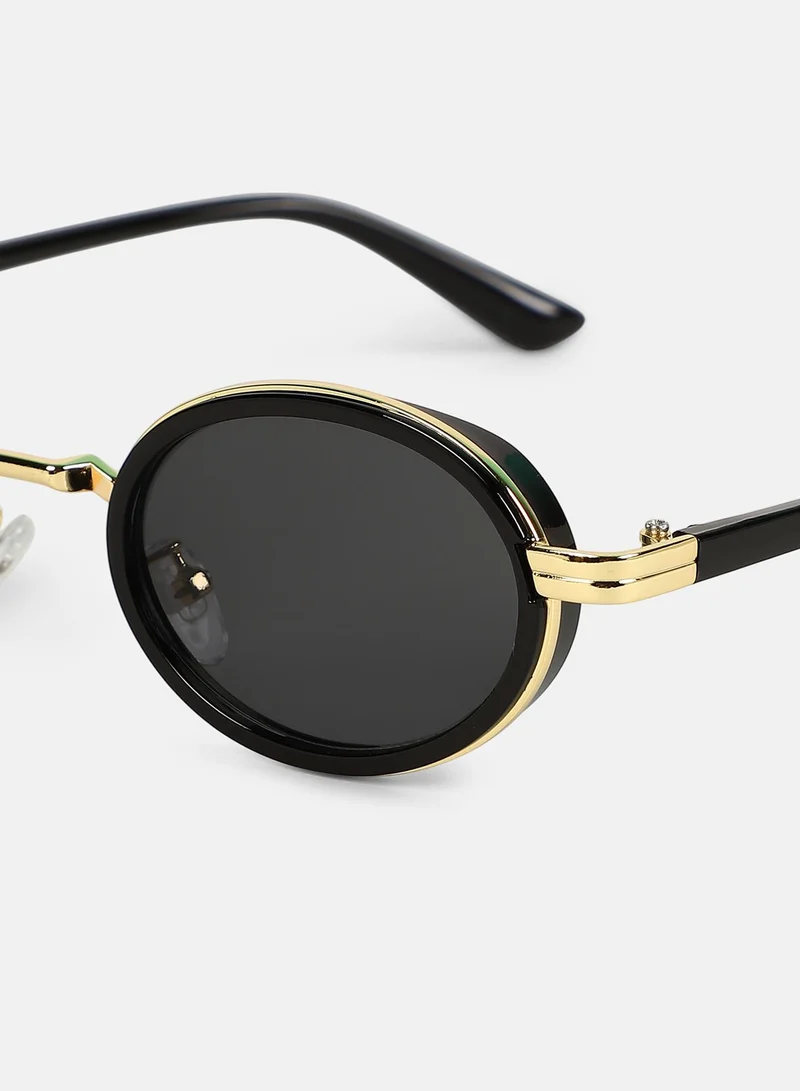 Haute Sauce Polarized Full Rim Oval Sunglasses For Women