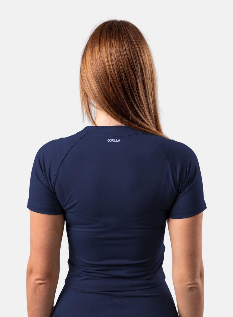Gorilla Raw crop â€“  Dark Navy - Image 3