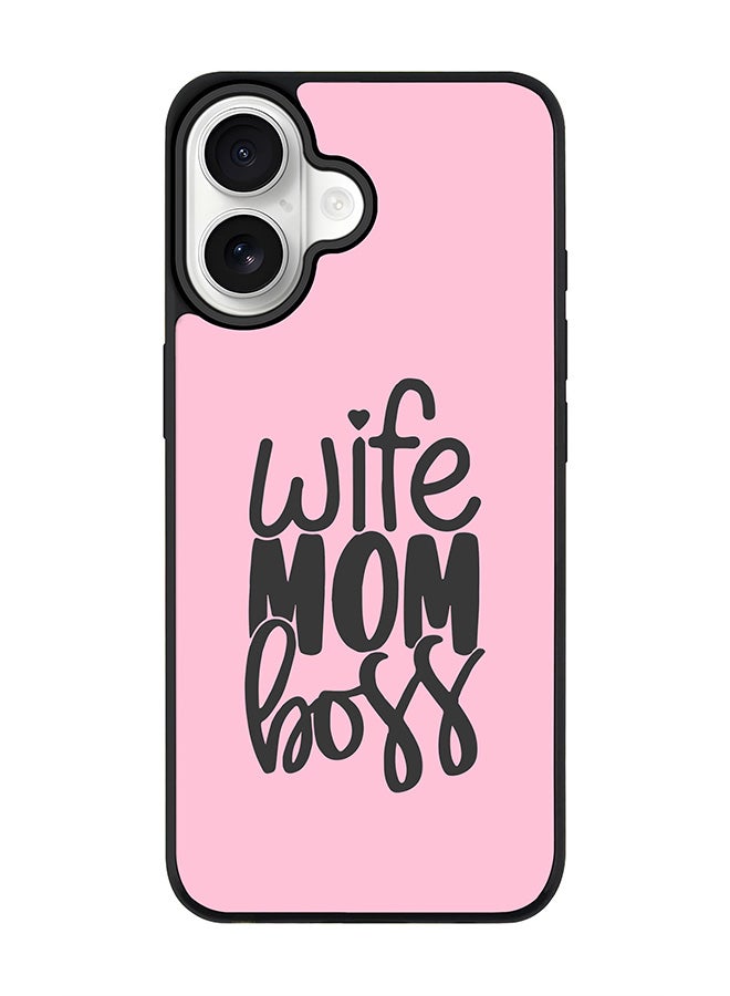 Stylizedd iPhone 17 Case, [Compatible with MagSafe] Slim Magnetic cover Phone Case iPhone 17 -Wife Mom Boss - Image 1