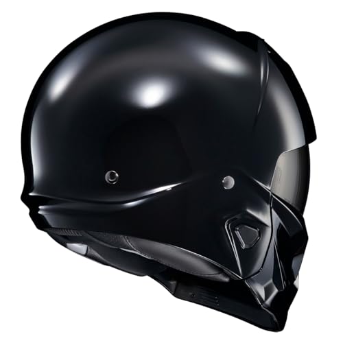 ScorpionEXO خوذة دراجة نارية ScorpionEXO Covert 2 مفتوحة الوجه 3/4 كاملة مع إمكانية بلوتوث وسماعات جيب غطاء فم قابل للتبديل معتمد من DOT (أسود لامع - 3X) - Image 5