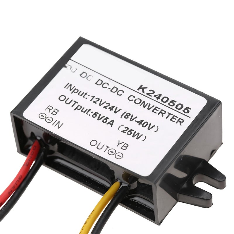 12V/24V to 5V 5A DC-DC Buck Converter Step Down Power Supply Module - Image 3