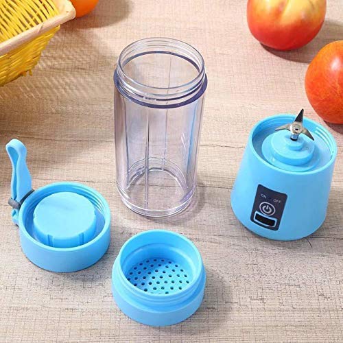 Aktnil 4 Blades Rechargeable Portable Electric USB Juice Maker Blender for Smoothie Juices Juicer Bottle Blender Grinder Mixer Fruit Juicer for All Fruits Vegetables Multicolor - Image 5