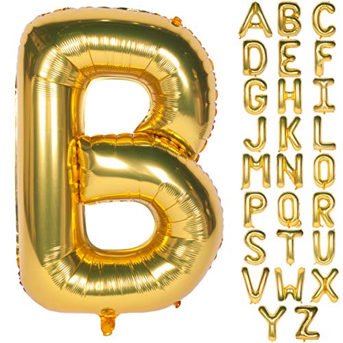 CHANGZHONG Letter Balloons 40 Inch Giant Jumbo Helium Foil Mylar for Party Decorations Gold B - Image 5