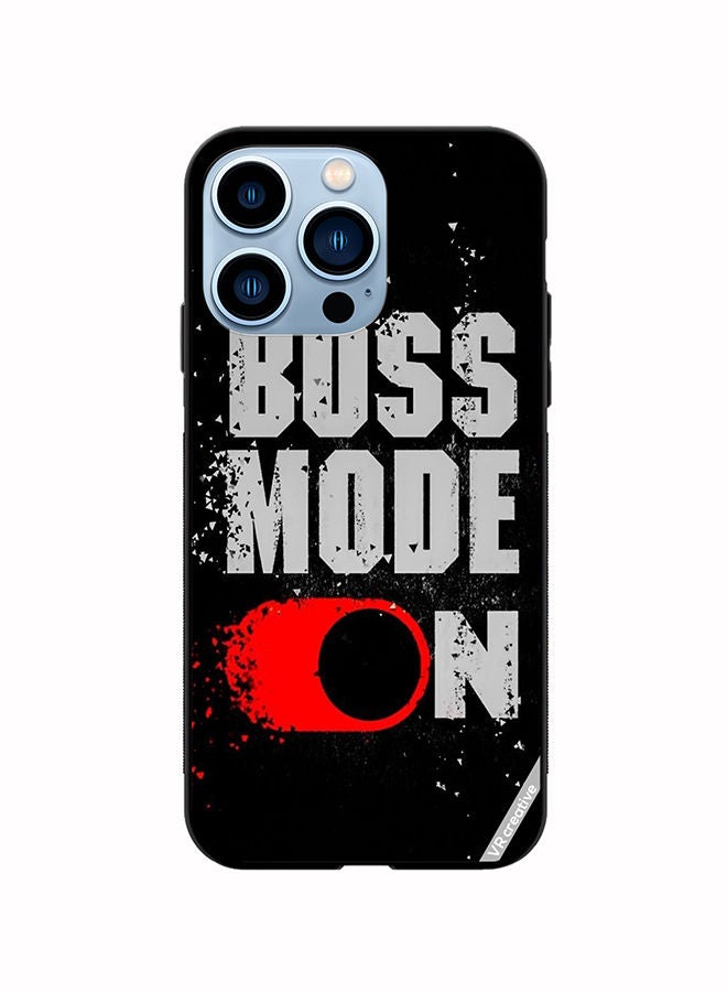 VR CREATIVE Protective Case Cover For Apple iPhone 14 Pro Boss Mode On Design Multicolour - Image 1